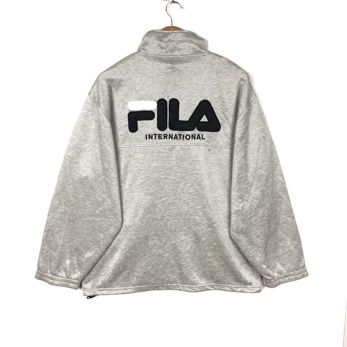 Fila FILA INTERNATIONAL SPORT Sportswear Silver Sweater Zipper Size US L / EU 52-54 / 3 - 1 Thumbnail