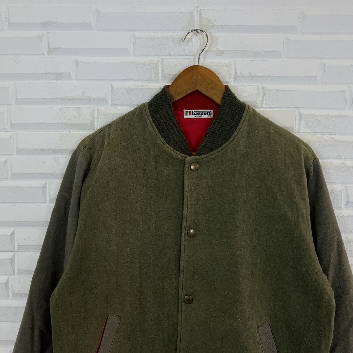 Japanese Brand VINTAGE VARSITY JACKET BASSETTI MILANO BIG LOGO Size US S / EU 44-46 / 1 - 7 Thumbnail