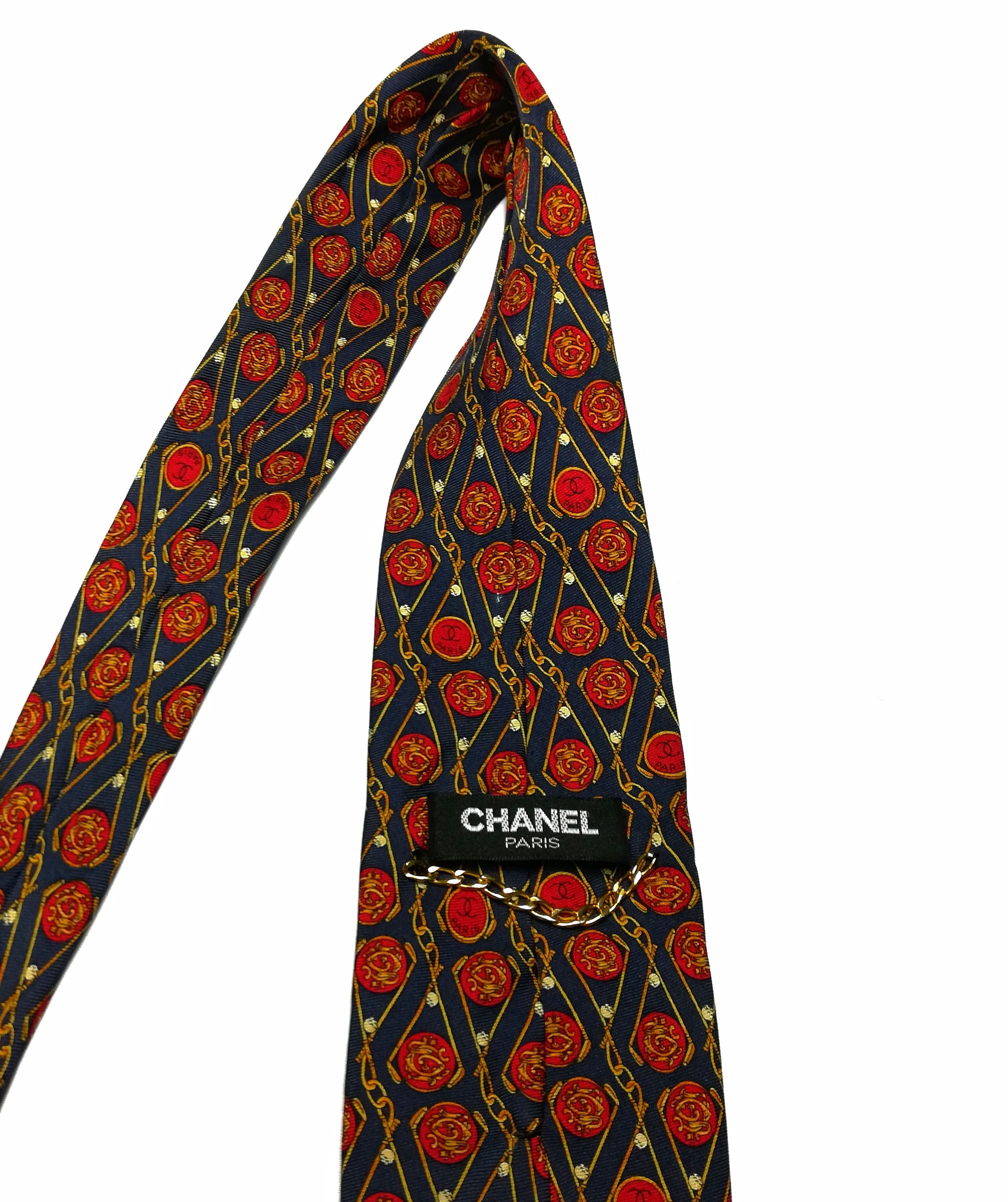 Chanel × Other 🔥Chanel 100% Seta Soie Silk Made In Italy Monogram Tie🔥 Size ONE SIZE - 6 Thumbnail