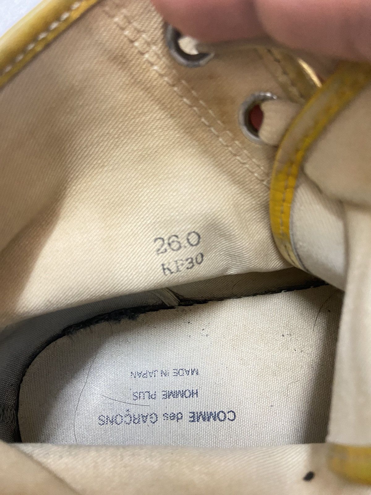 Comme des Garcons Comme Des Garcons Foil Platform Metallic Gold Sneakers UK9 Size US 9 / EU 42 - 13 Thumbnail