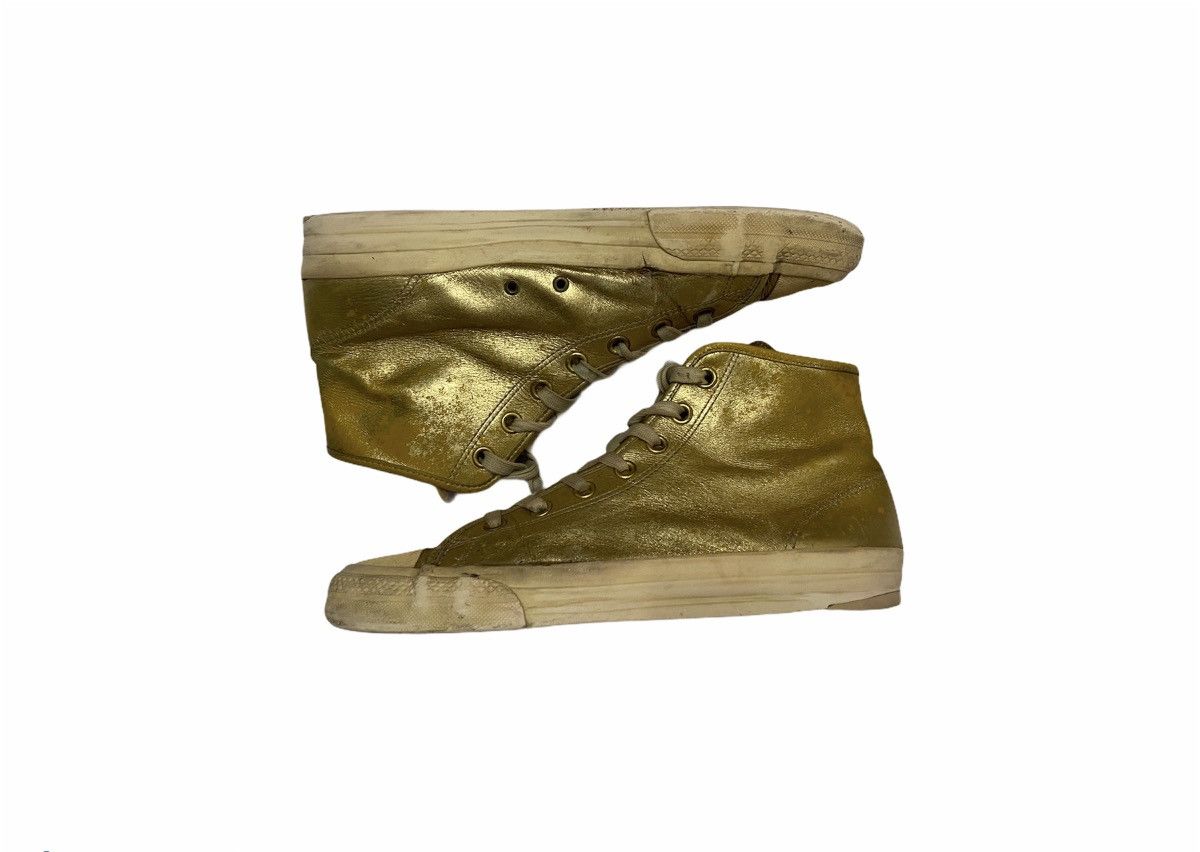 Comme des Garcons Comme Des Garcons Foil Platform Metallic Gold Sneakers UK9 Size US 9 / EU 42 - 4 Thumbnail