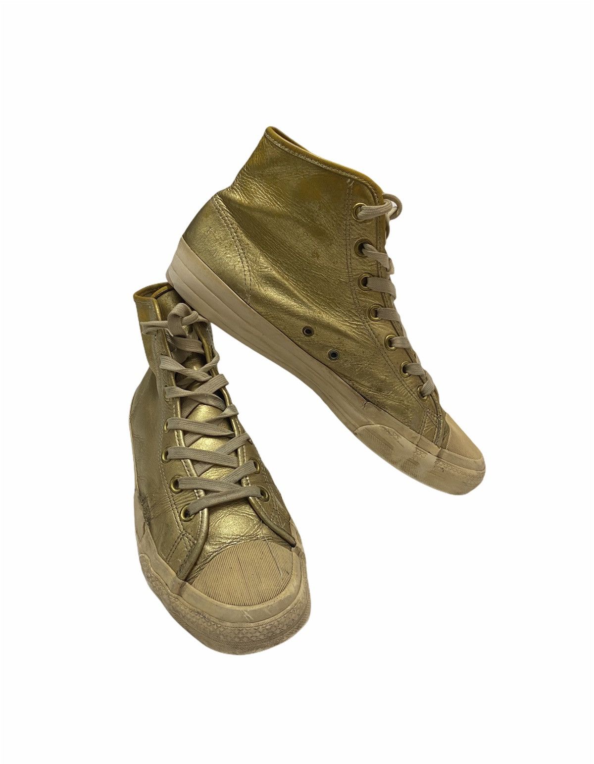 Comme des Garcons Comme Des Garcons Foil Platform Metallic Gold Sneakers UK9 Size US 9 / EU 42 - 5 Thumbnail