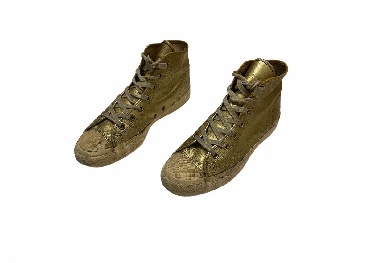 Comme des Garcons Comme Des Garcons Foil Platform Metallic Gold Sneakers UK9 Size US 9 / EU 42 - 1 Thumbnail