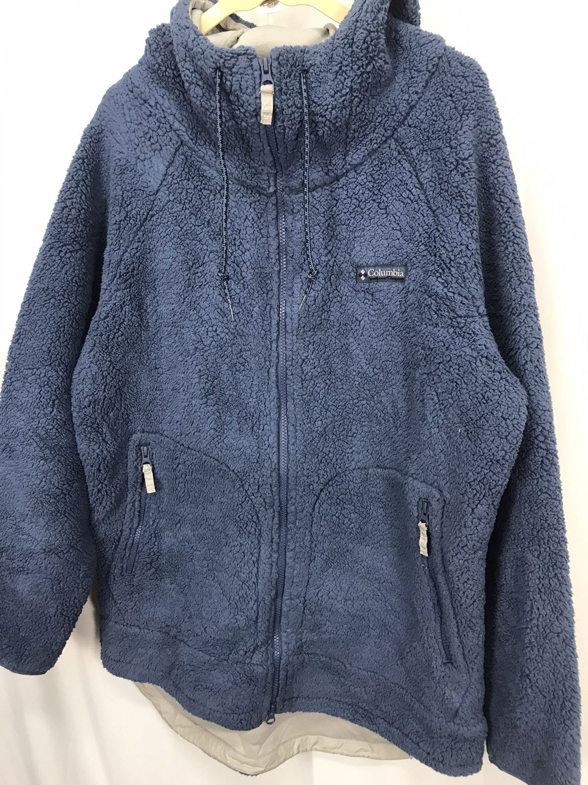 Columbia Colombia small spellout fleece zipper jacket with hoodie Size US L / EU 52-54 / 3 - 3 Thumbnail