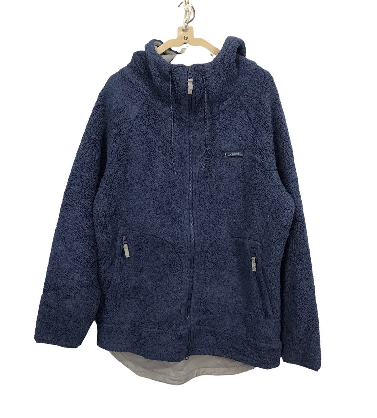 Columbia Colombia small spellout fleece zipper jacket with hoodie Size US L / EU 52-54 / 3 - 1 Thumbnail