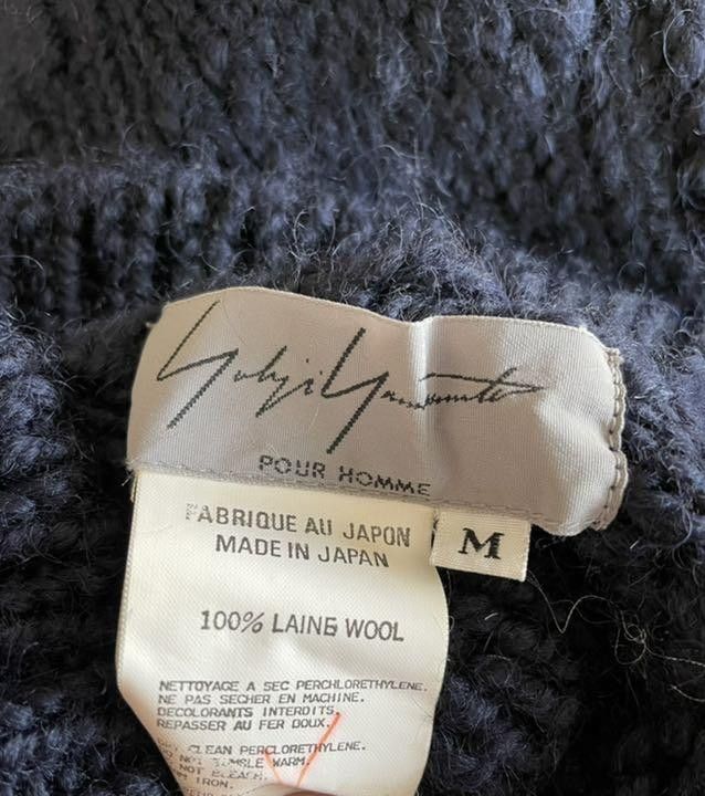 Yohji Yamamoto Pour Homme Turtleneck Knit Sweater Size US M / EU 48-50 / 2 - 2 Thumbnail