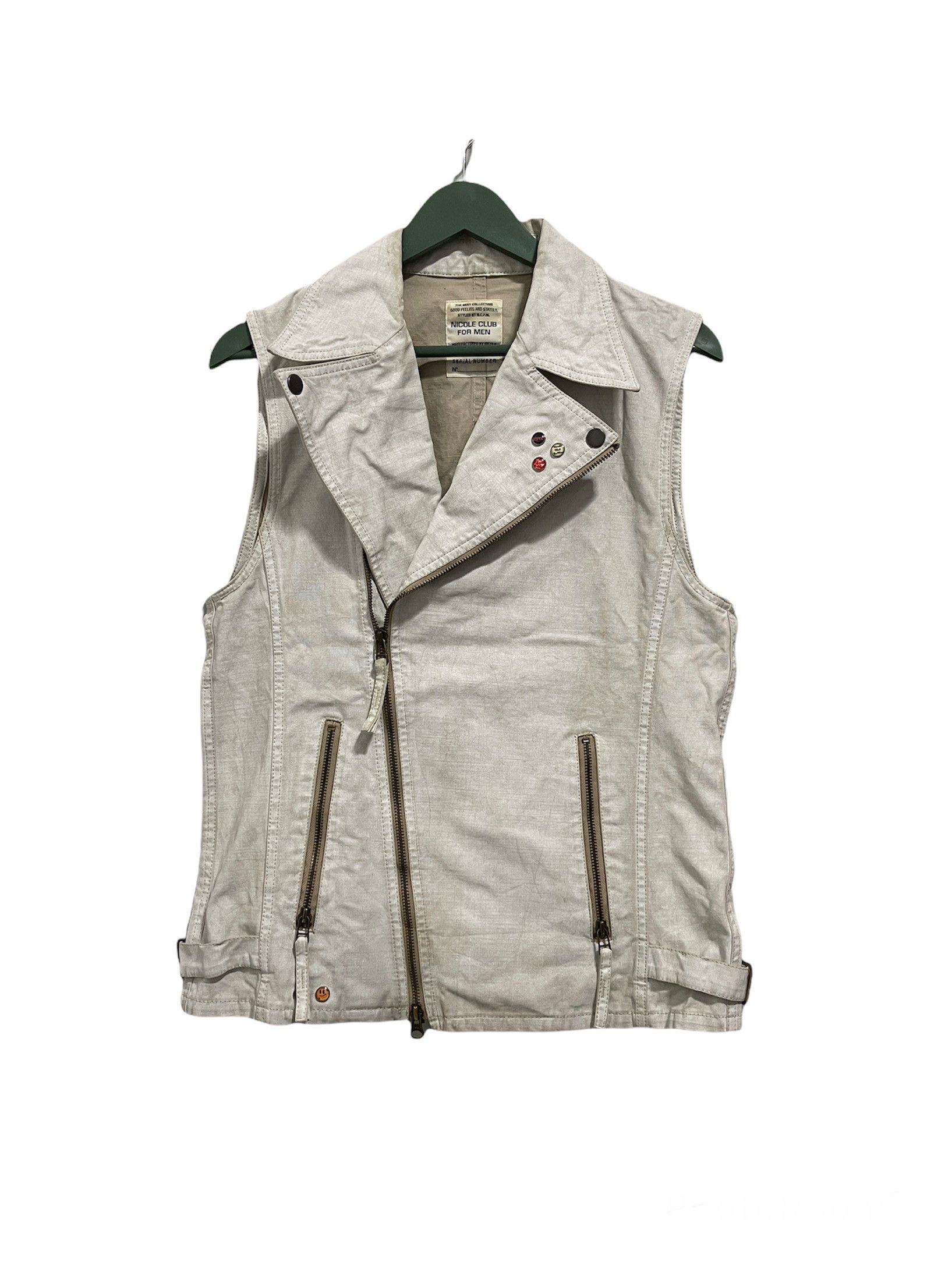 Japanese Brand × Vintage Vintage Nicole Club For Man Punk Style Seditionaries Vest Size US S / EU 44-46 / 1 - 1 Thumbnail