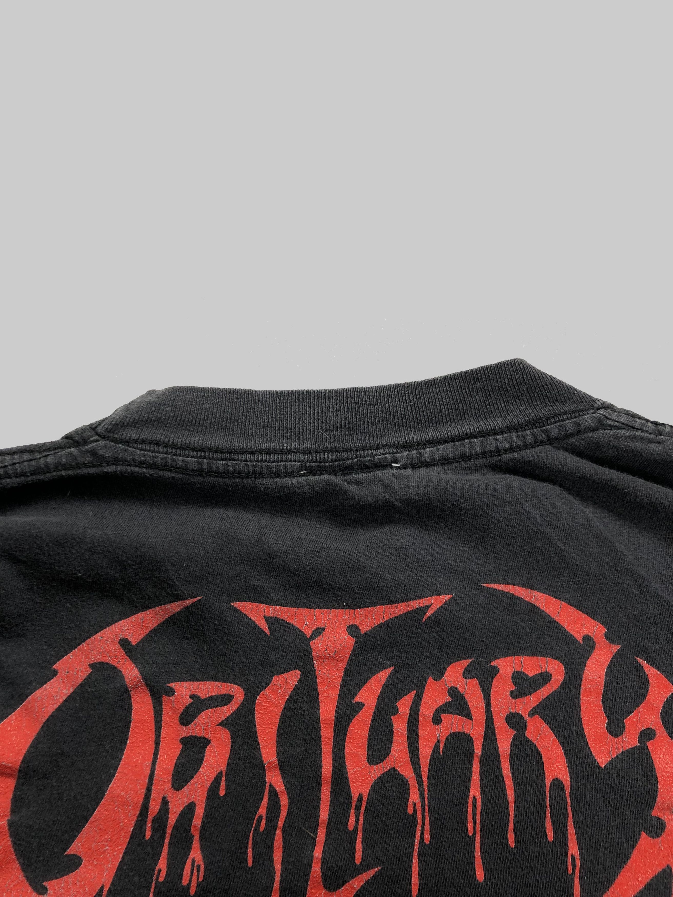 Band Tees Vintage 1990 Obituary Cause of Death Blue Grape t-shrit Size US XL / EU 56 / 4 - 13 Thumbnail
