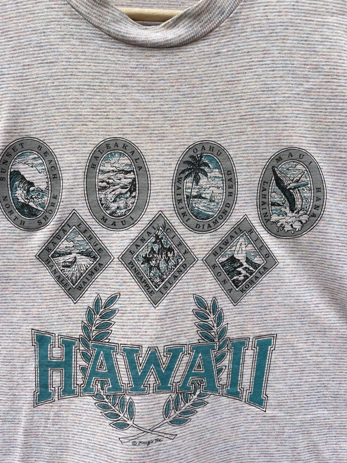 Vintage Vintage Hawaii striped tee Size US M / EU 48-50 / 2 - 4 Thumbnail