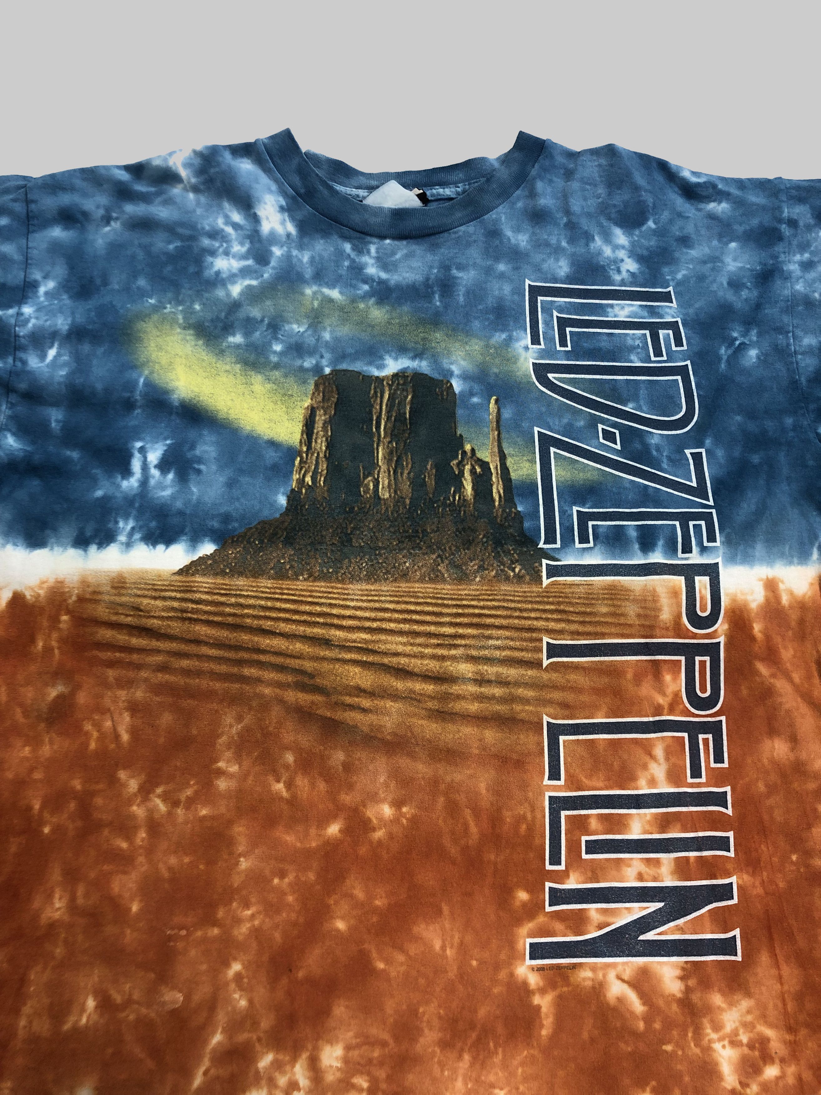 Band Tees Vintage 2005 Led Zeppelin Liquid Blue (Pink Floyd AC/DC) Size US XL / EU 56 / 4 - 3 Thumbnail