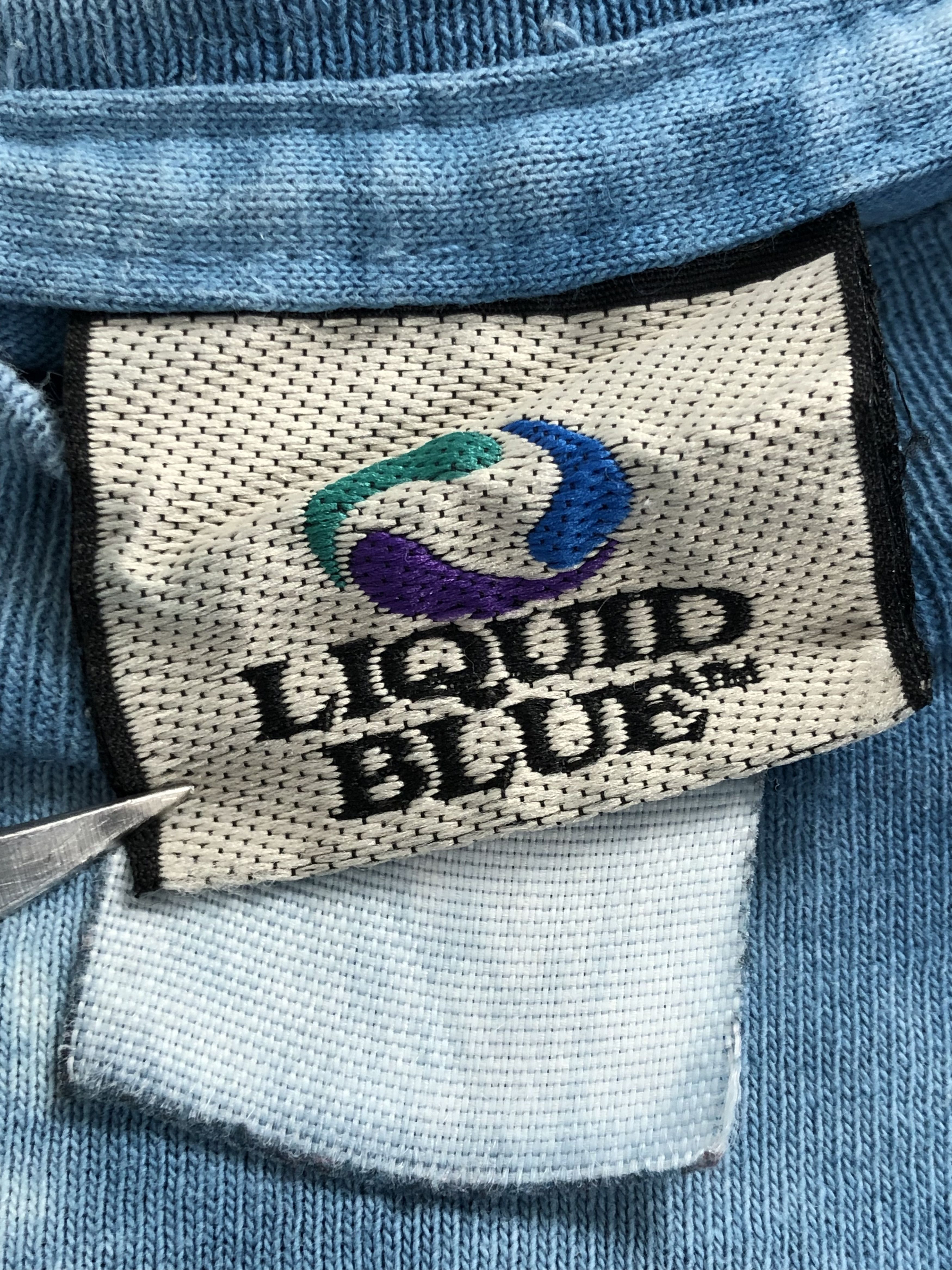 Band Tees Vintage 2005 Led Zeppelin Liquid Blue (Pink Floyd AC/DC) Size US XL / EU 56 / 4 - 15 Thumbnail