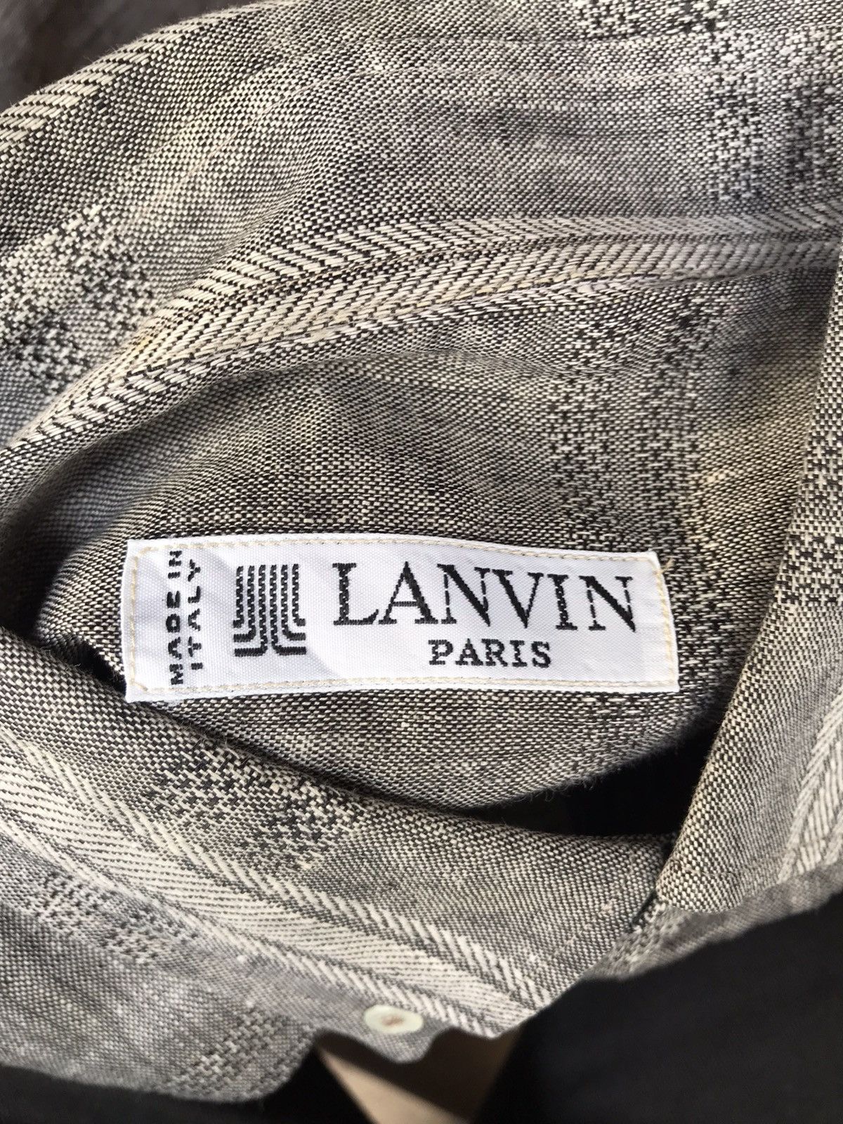 Lanvin Made In Italy Lanvin Western Wear Linen Shirt Size US M / EU 48-50 / 2 - 10 Thumbnail