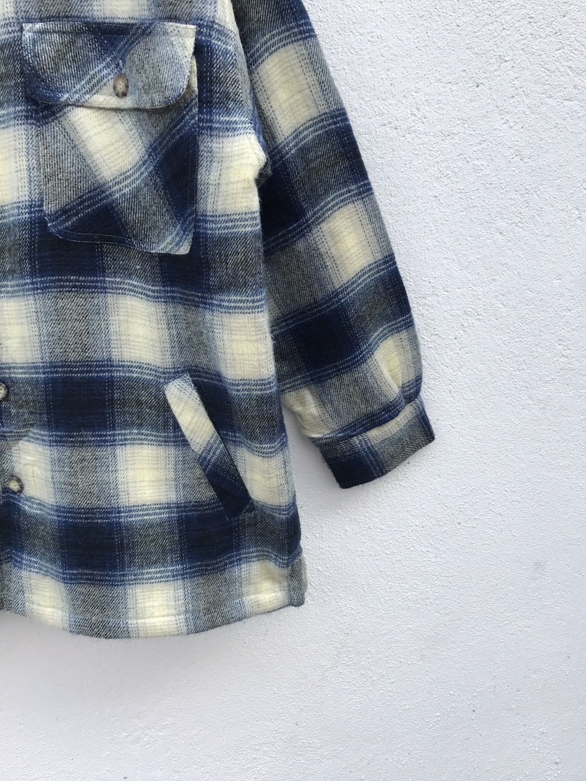 Japanese Brand Vintage Light Staff Sherpa Lining Shirt Jackets Size US M / EU 48-50 / 2 - 3 Thumbnail