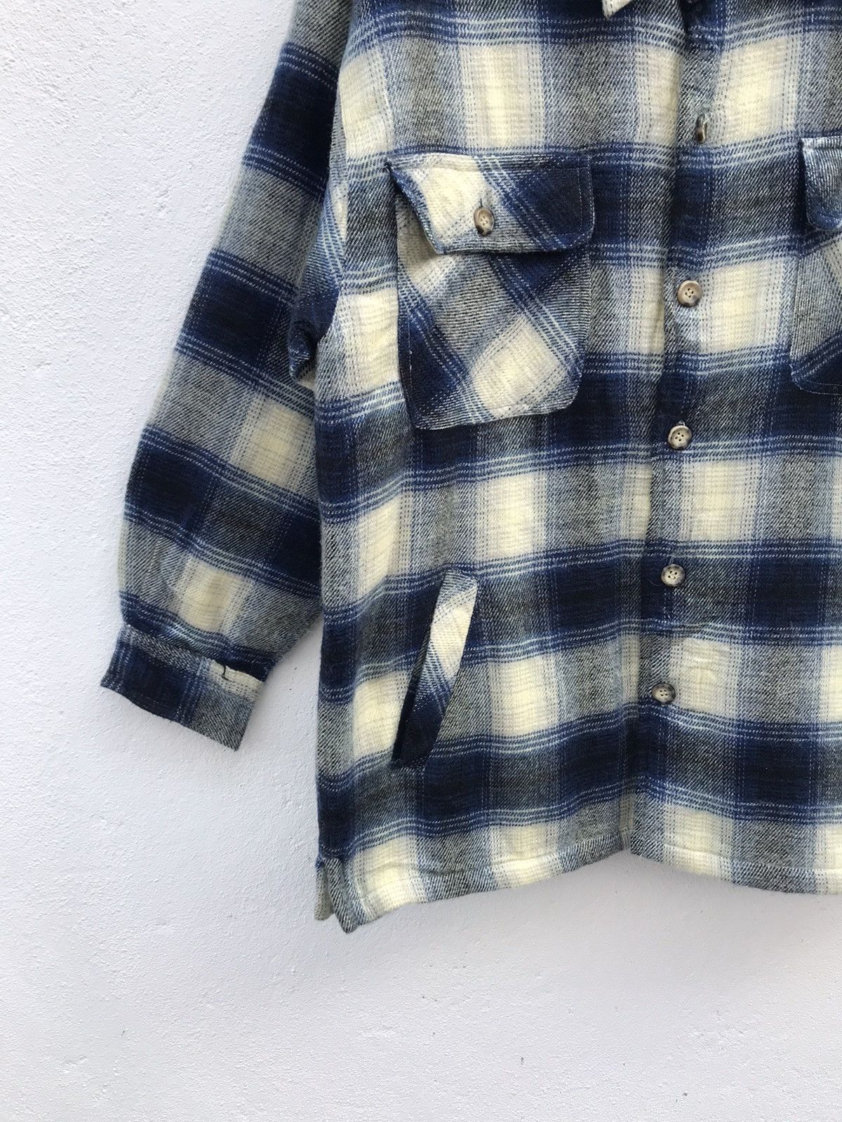 Japanese Brand Vintage Light Staff Sherpa Lining Shirt Jackets Size US M / EU 48-50 / 2 - 2 Thumbnail