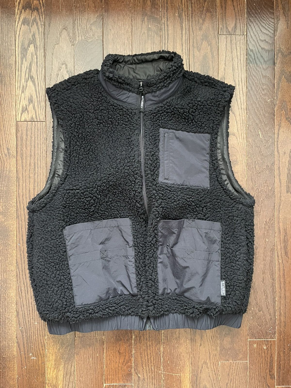 Stussy Stussy Convertible Cargo Sherpa Fleece Jacket Black Size US L / EU 52-54 / 3 - 2 Thumbnail
