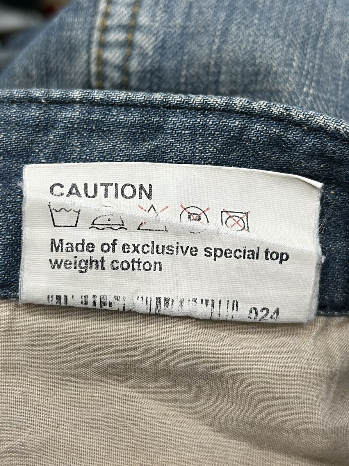 Japanese Brand × Vintage Exclusive Top Weight Cotton Denim Bondage Cargo Thrashed Leg Size US 32 / EU 48 - 20 Thumbnail