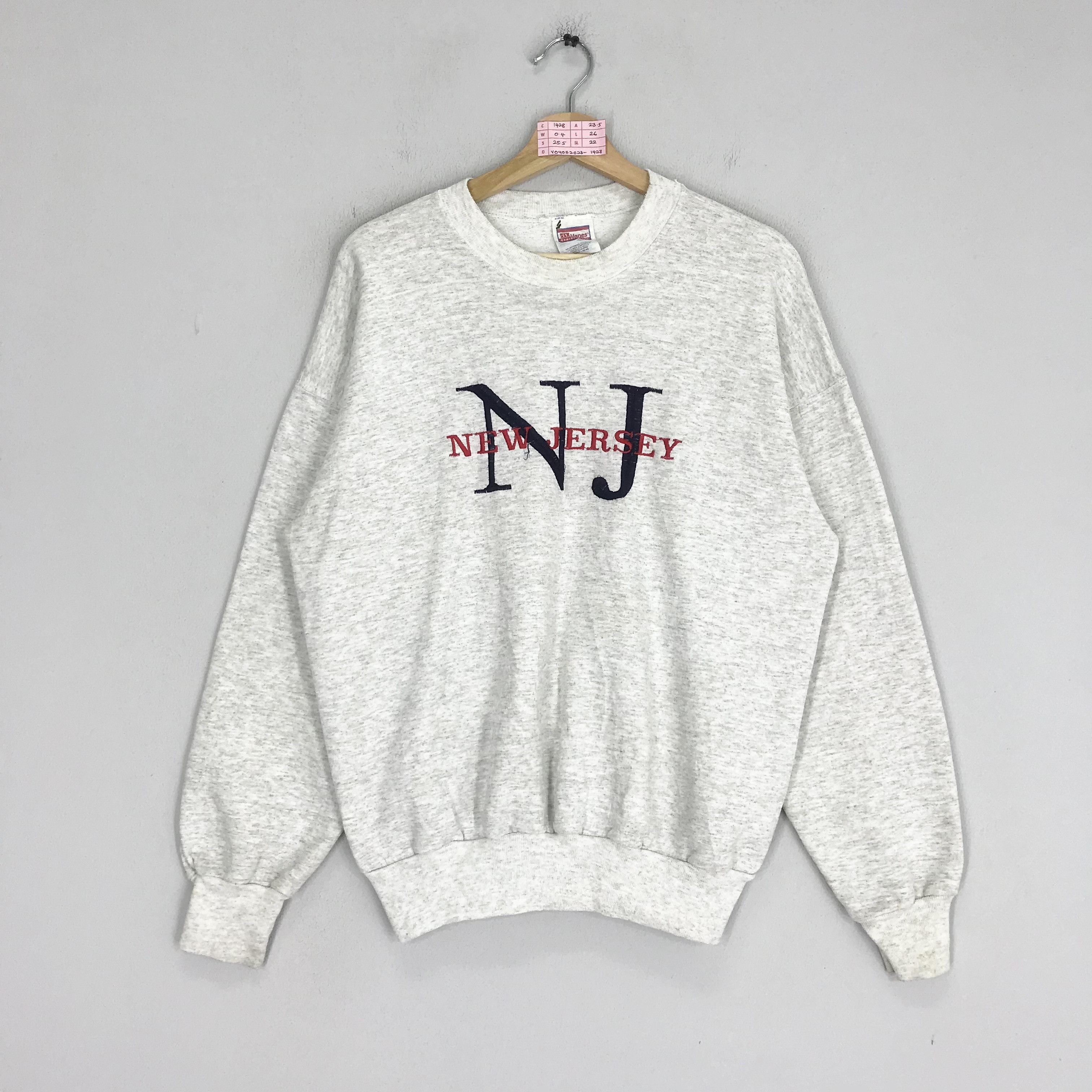 Vintage Vintage 90s New Jersey Embroidery Big Logo New Jersey City Size US M / EU 48-50 / 2 - 1 Thumbnail