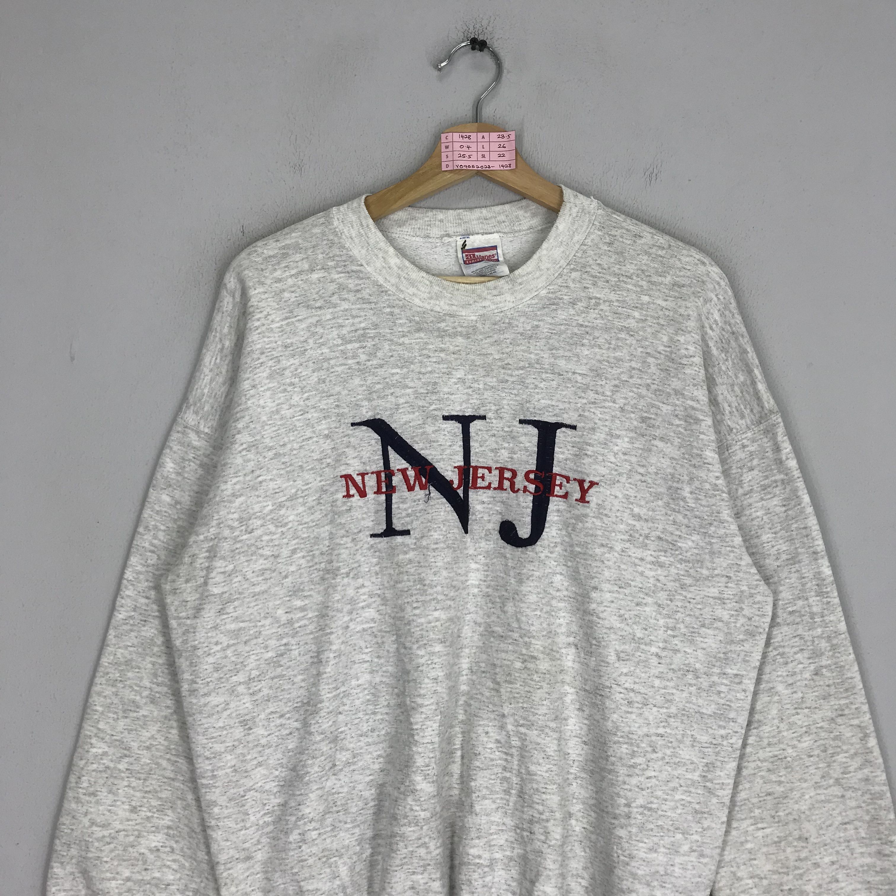 Vintage Vintage 90s New Jersey Embroidery Big Logo New Jersey City Size US M / EU 48-50 / 2 - 3 Thumbnail