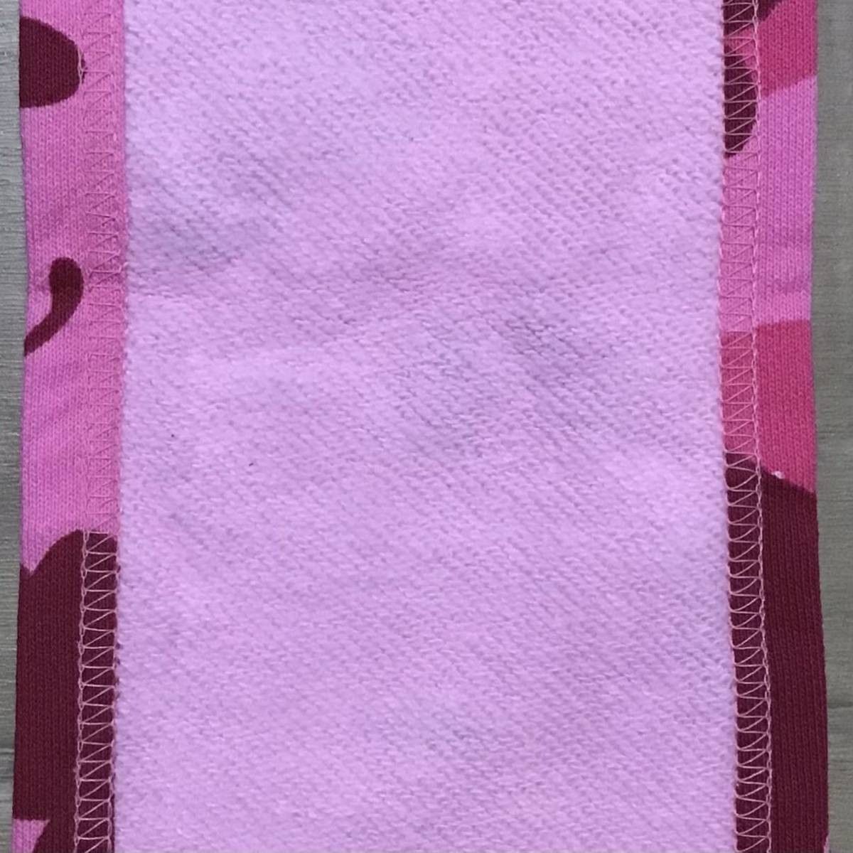 Bape × Nigo BAPE College Logo Sweat Mini Scarf Muffler pink camo ape Size ONE SIZE - 4 Thumbnail