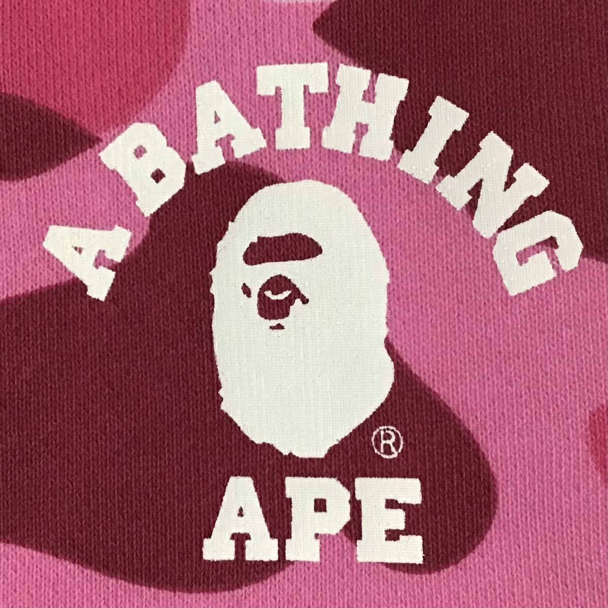 Bape × Nigo BAPE College Logo Sweat Mini Scarf Muffler pink camo ape Size ONE SIZE - 2 Thumbnail
