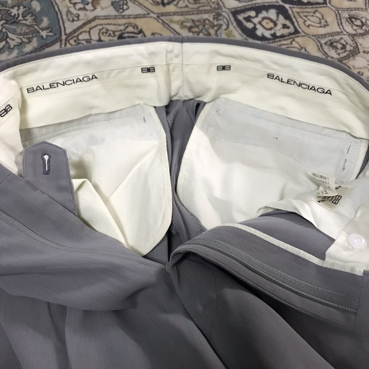 Balenciaga Vintage Balenciaga Wool Trouser Baggy Size US 32 / EU 48 - 13 Thumbnail