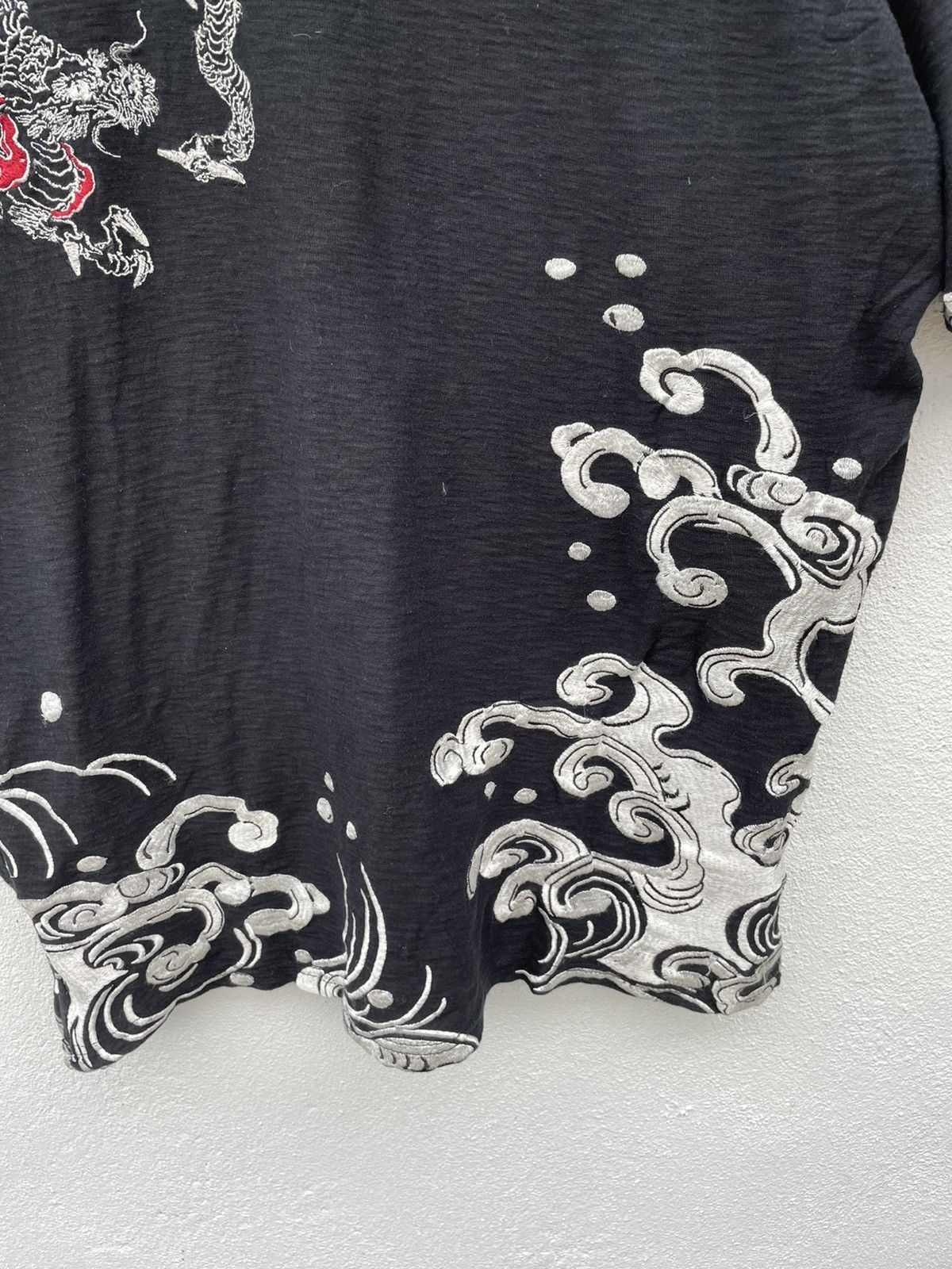Other Japanese Classic Script Dragon Embroidered T Shirt Size US XL / EU 56 / 4 - 5 Thumbnail
