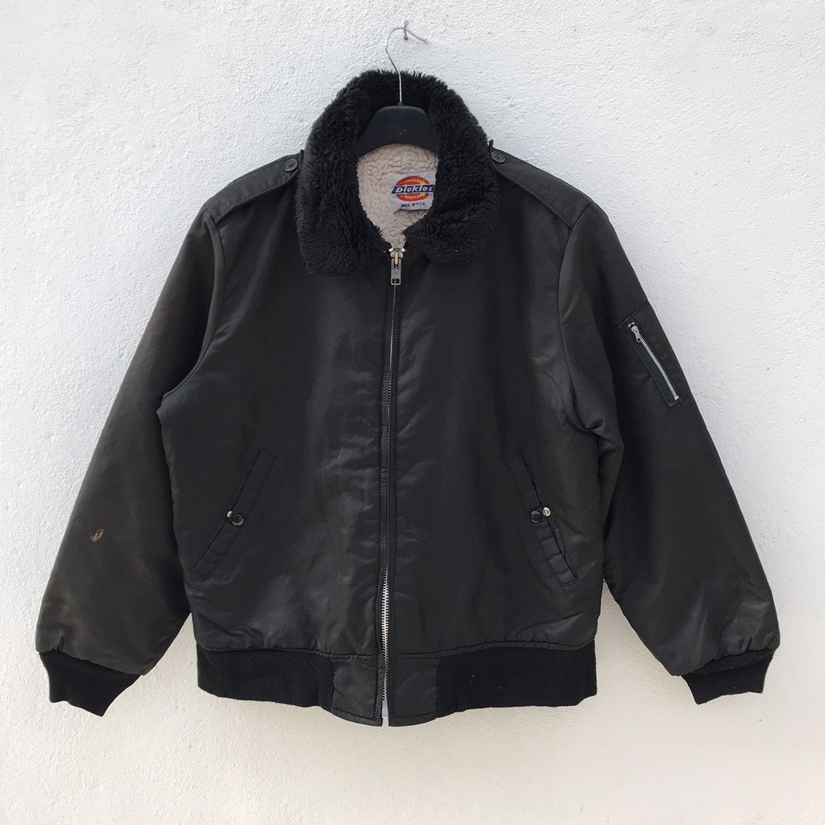 Dickies Made In Usa Dickies Sherpa Lining Bomber Jacket Size US M / EU 48-50 / 2 - 1 Thumbnail