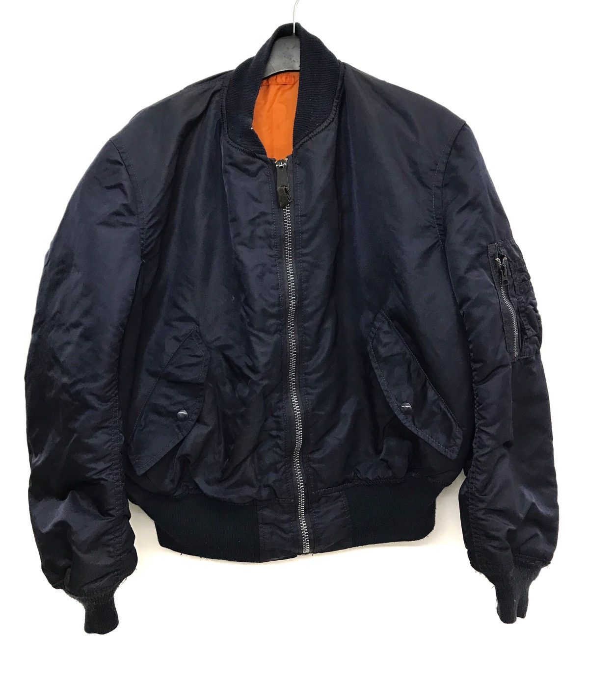 Alpha Industries × Vintage Vintage ALPHA INDUSTRIES Reversible Bomber Jacket Size US L / EU 52-54 / 3 - 1 Thumbnail