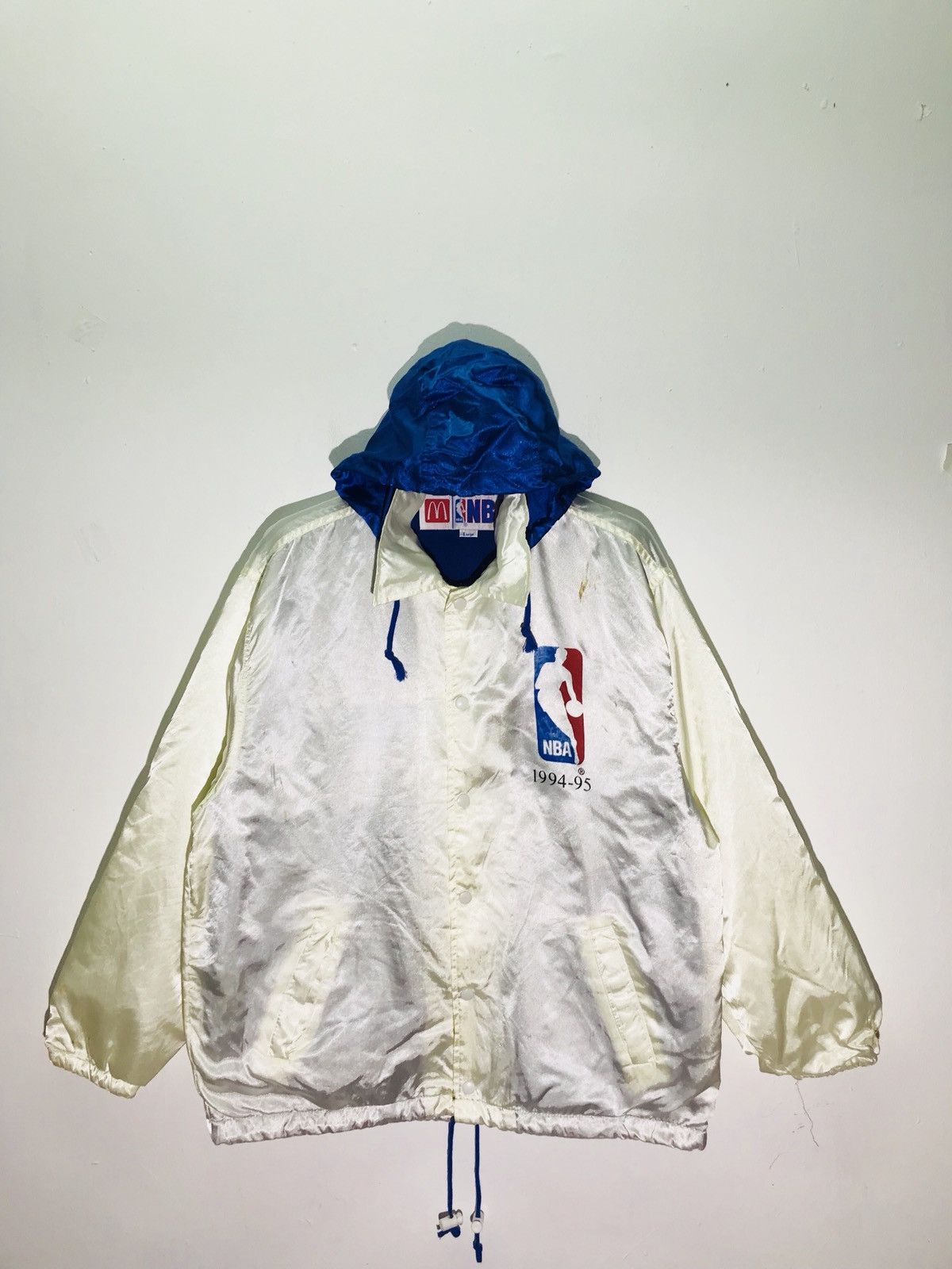 NBA × Vintage Vintage NBA Big Logo Hooded Windbreaker Jackets Size US L / EU 52-54 / 3 - 2 Thumbnail