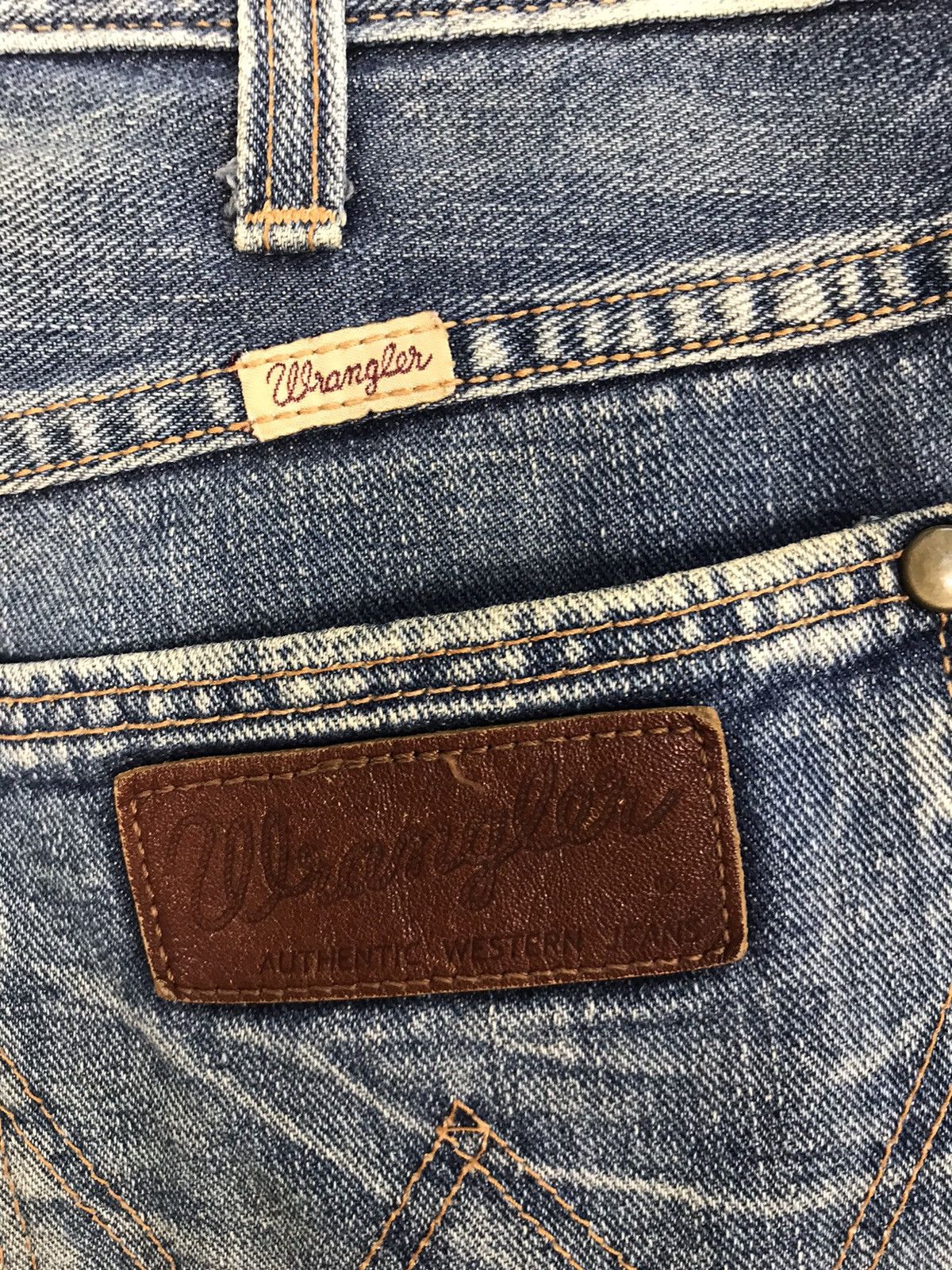 Vintage × Wrangler Vintage Wrangler Authentic Western Jeans Style Size US 31 - 13 Thumbnail
