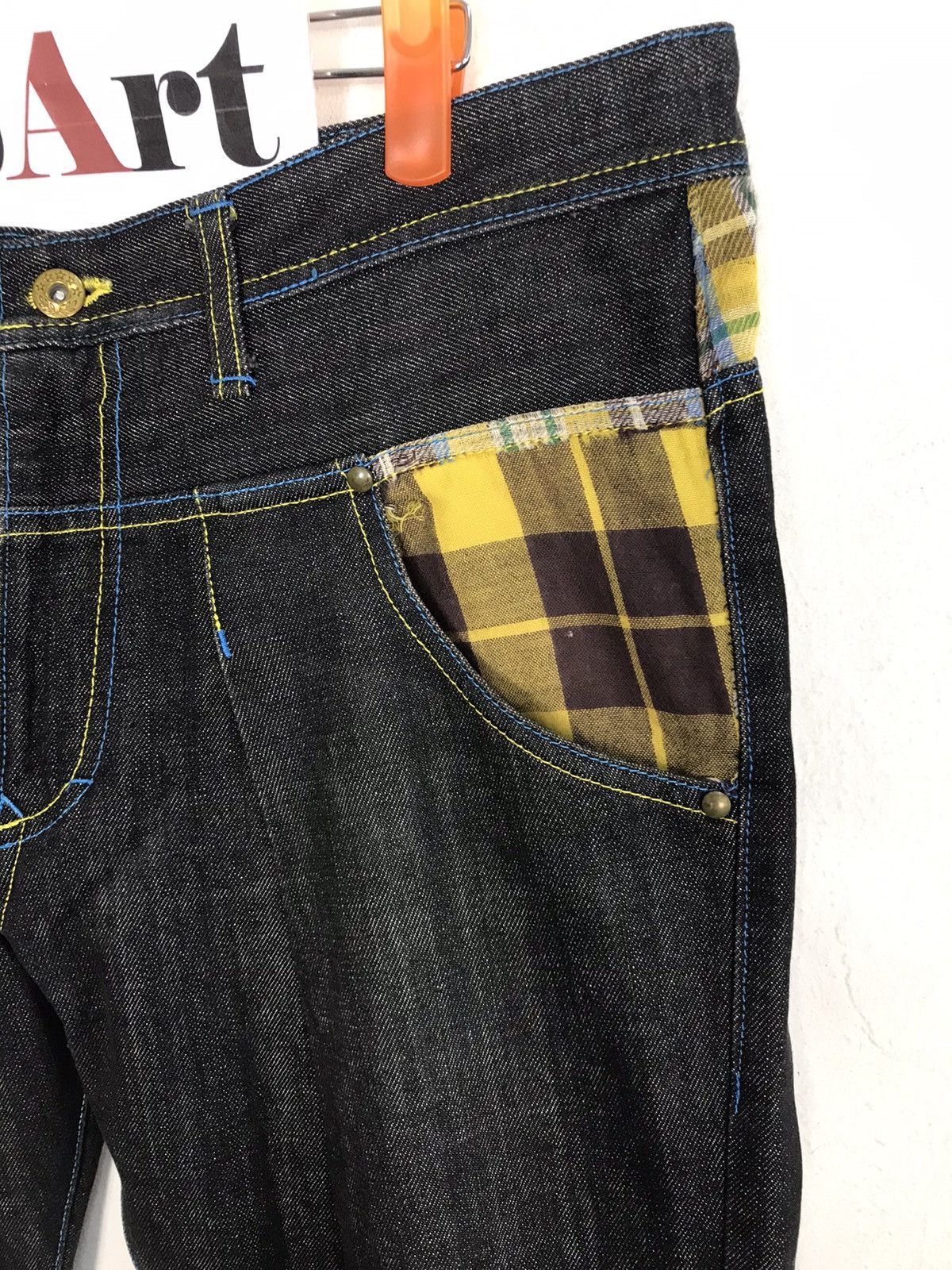 Japanese Brand Vintage Concave Attempt Design Plaid Pocket Style Size US 35 - 4 Thumbnail