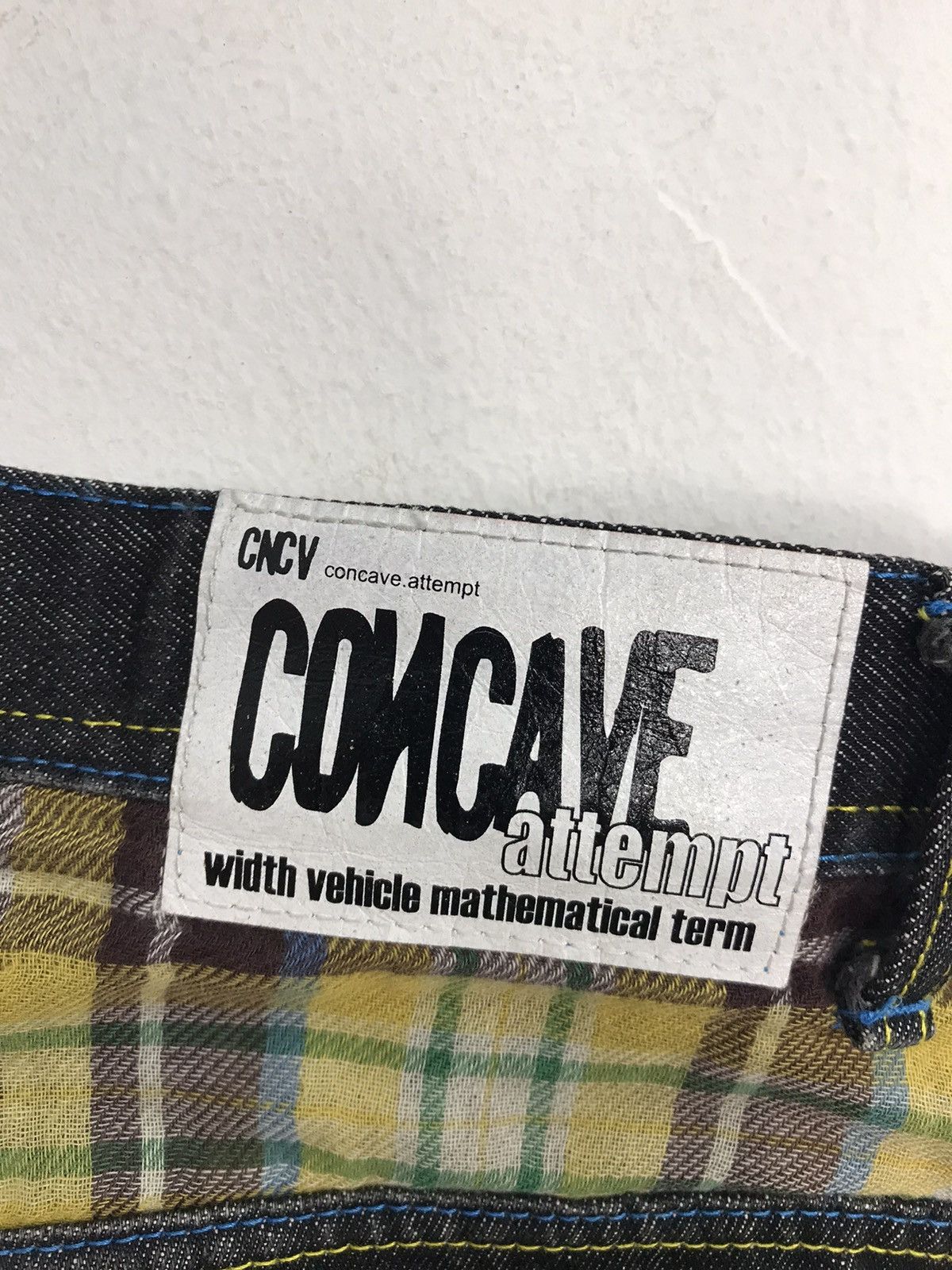 Japanese Brand Vintage Concave Attempt Design Plaid Pocket Style Size US 35 - 14 Thumbnail