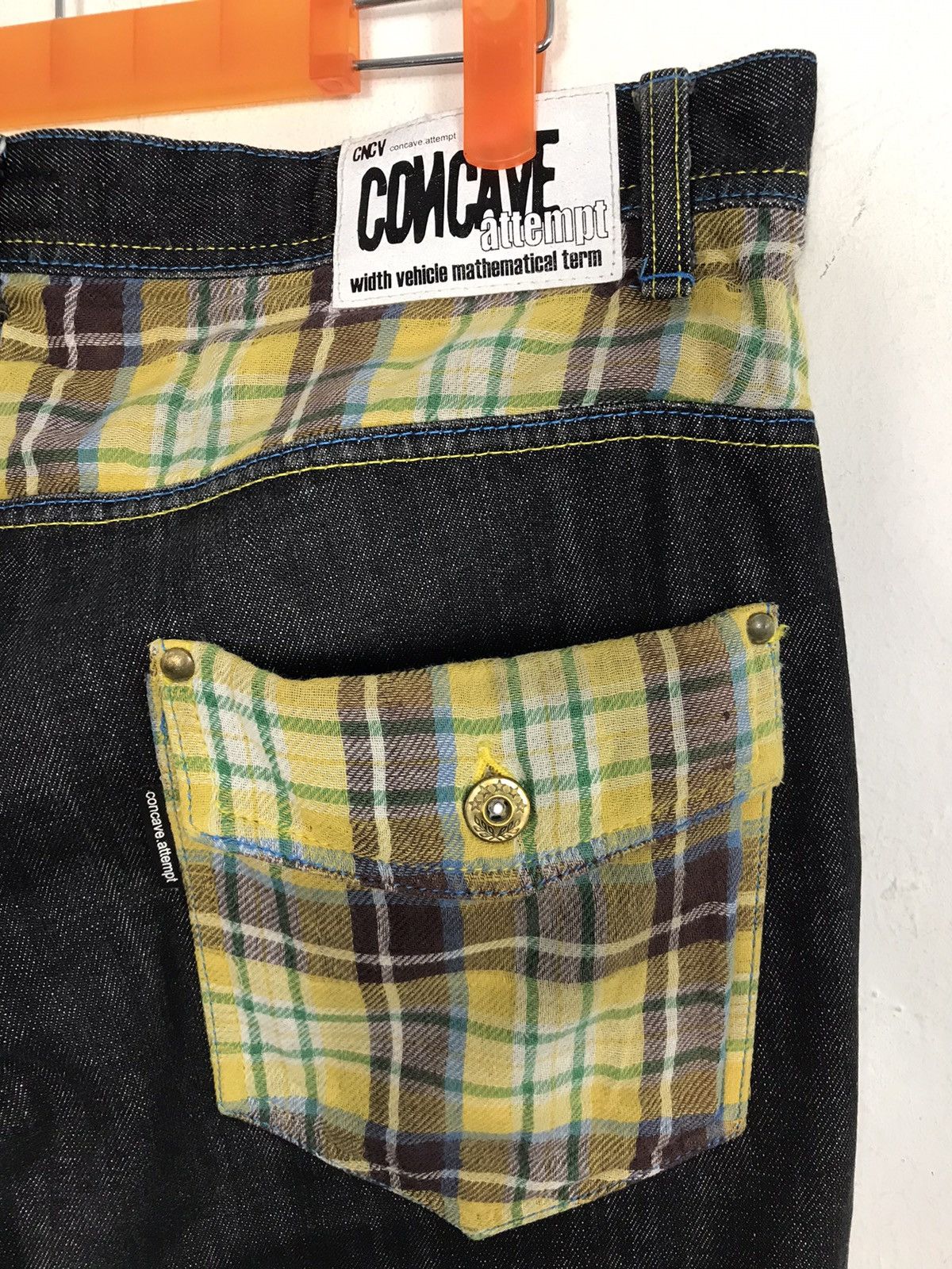 Japanese Brand Vintage Concave Attempt Design Plaid Pocket Style Size US 35 - 11 Thumbnail