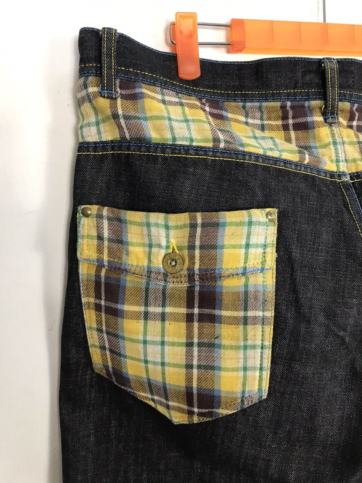Japanese Brand Vintage Concave Attempt Design Plaid Pocket Style Size US 35 - 13 Thumbnail