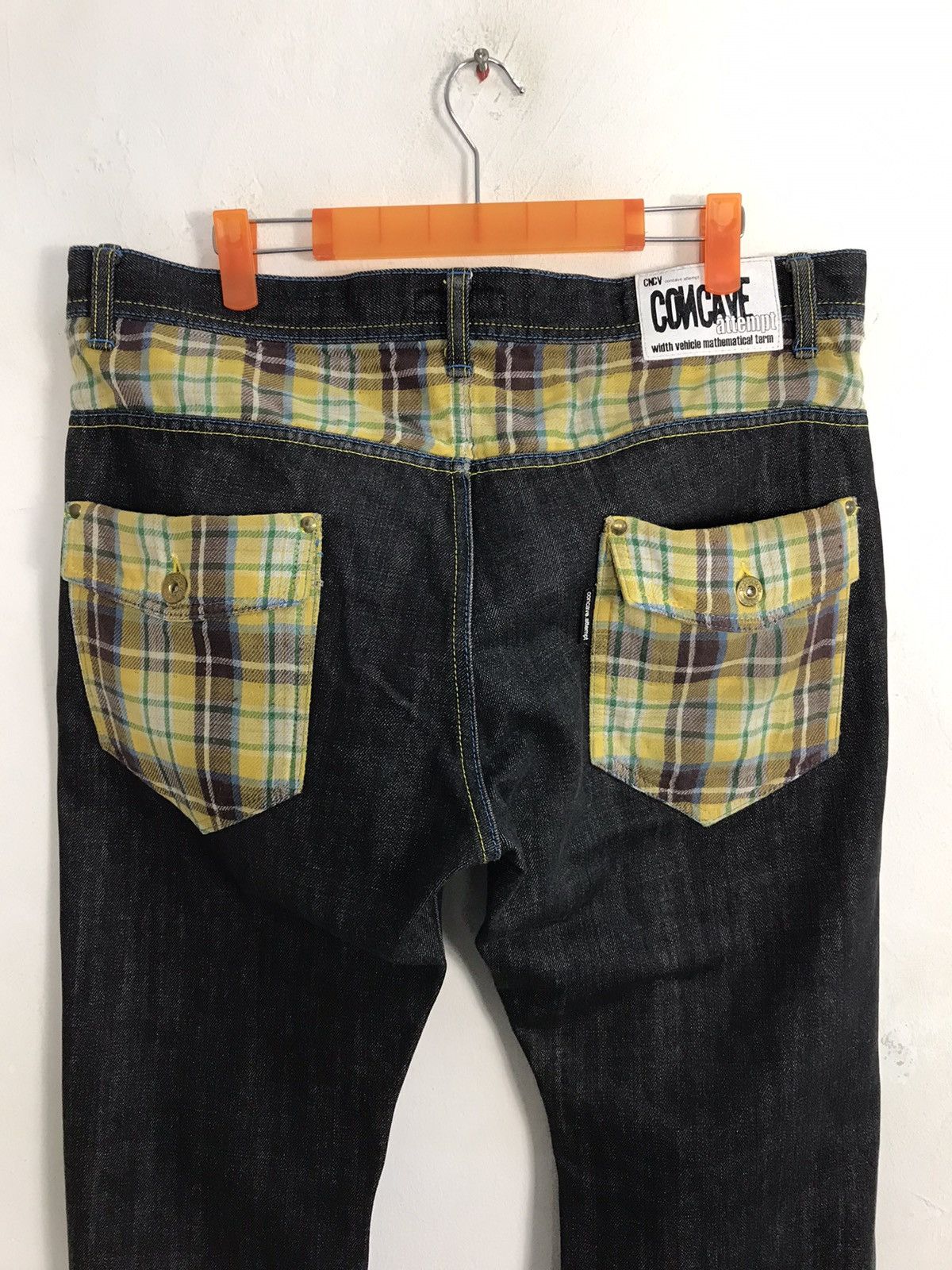 Japanese Brand Vintage Concave Attempt Design Plaid Pocket Style Size US 35 - 10 Thumbnail