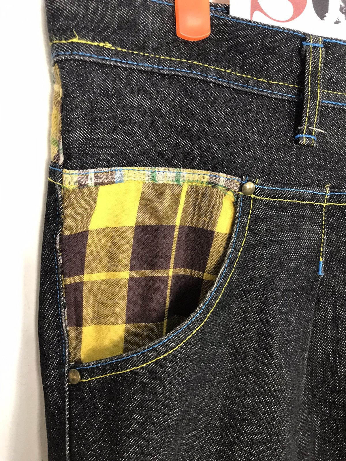 Japanese Brand Vintage Concave Attempt Design Plaid Pocket Style Size US 35 - 6 Thumbnail