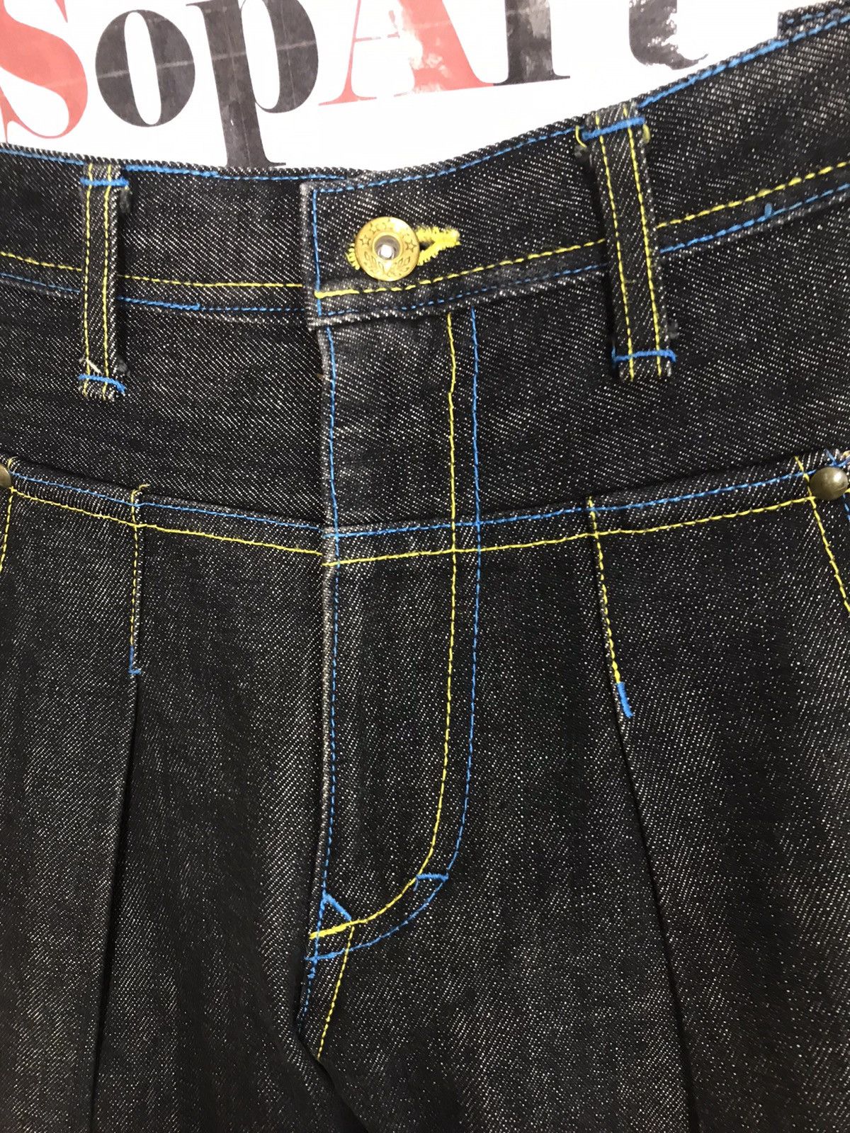 Japanese Brand Vintage Concave Attempt Design Plaid Pocket Style Size US 35 - 5 Thumbnail
