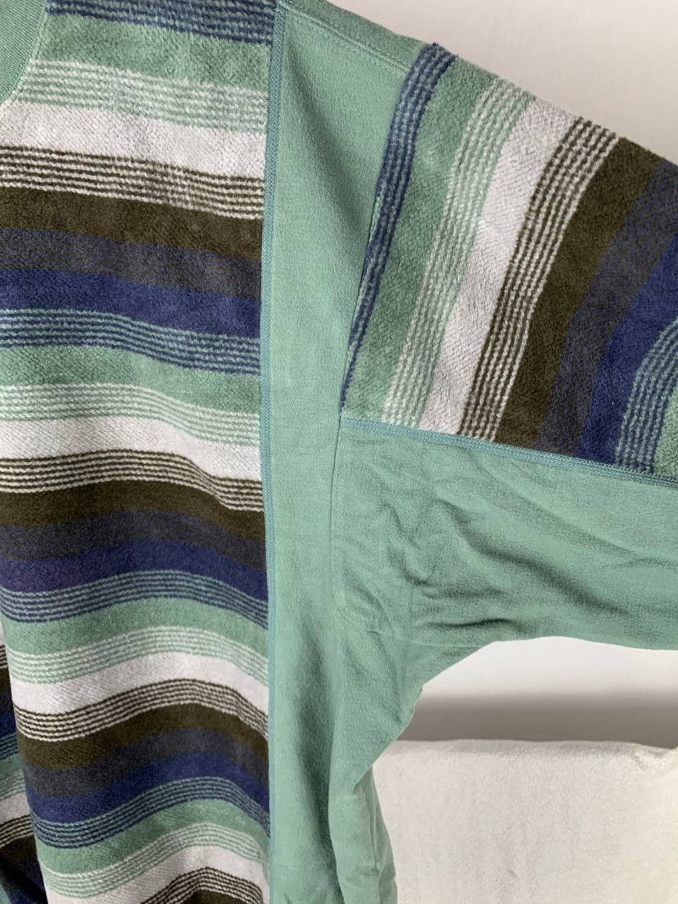 Japanese Brand PRGR Fleece Striped Sweater Size US M / EU 48-50 / 2 - 3 Thumbnail