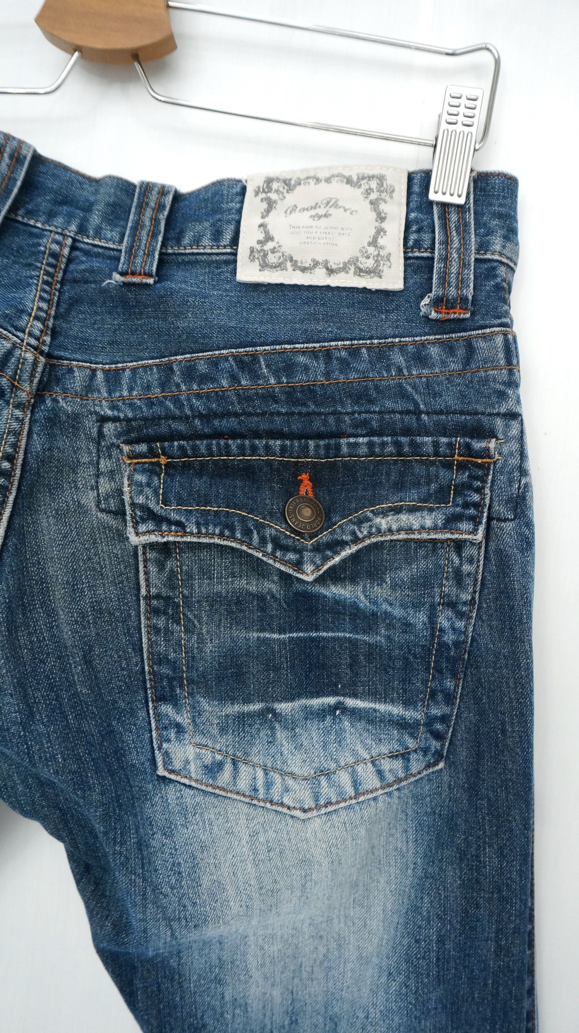 Japanese Brand Dope 🔥 ROOT THREE Acid Wash Distressed Jeans Size US 32 / EU 48 - 11 Thumbnail