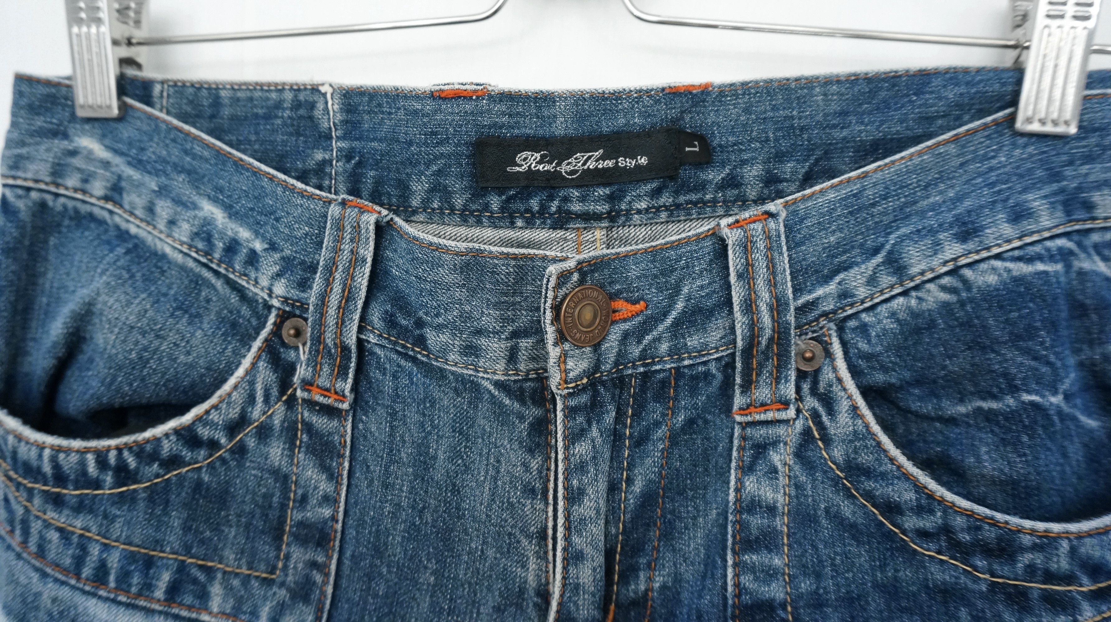 Japanese Brand Dope 🔥 ROOT THREE Acid Wash Distressed Jeans Size US 32 / EU 48 - 6 Thumbnail