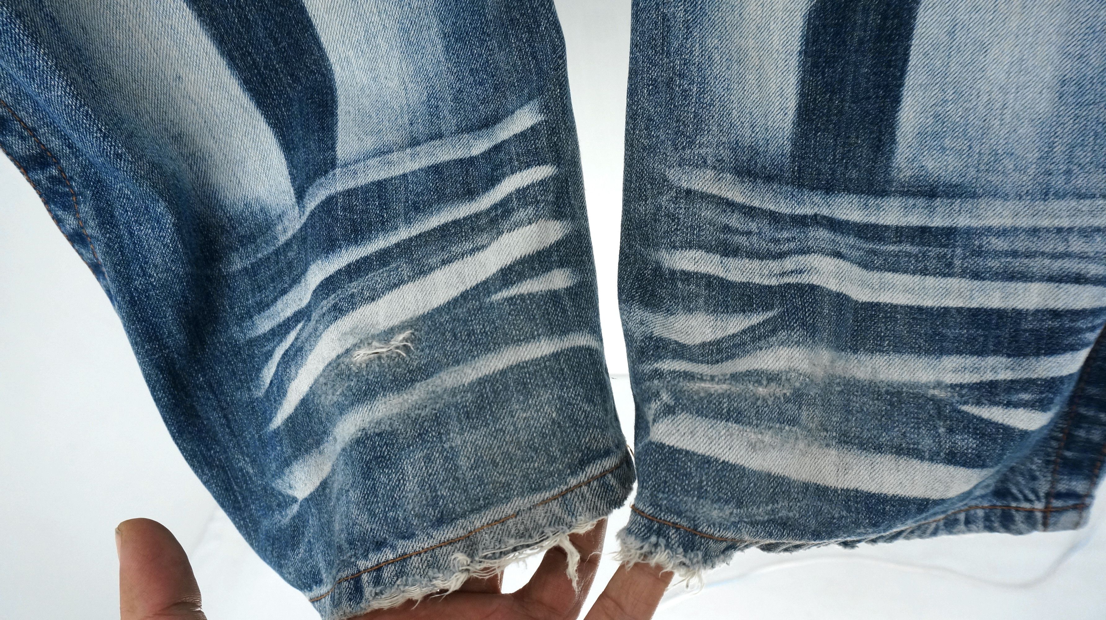 Japanese Brand Dope 🔥 ROOT THREE Acid Wash Distressed Jeans Size US 32 / EU 48 - 12 Thumbnail