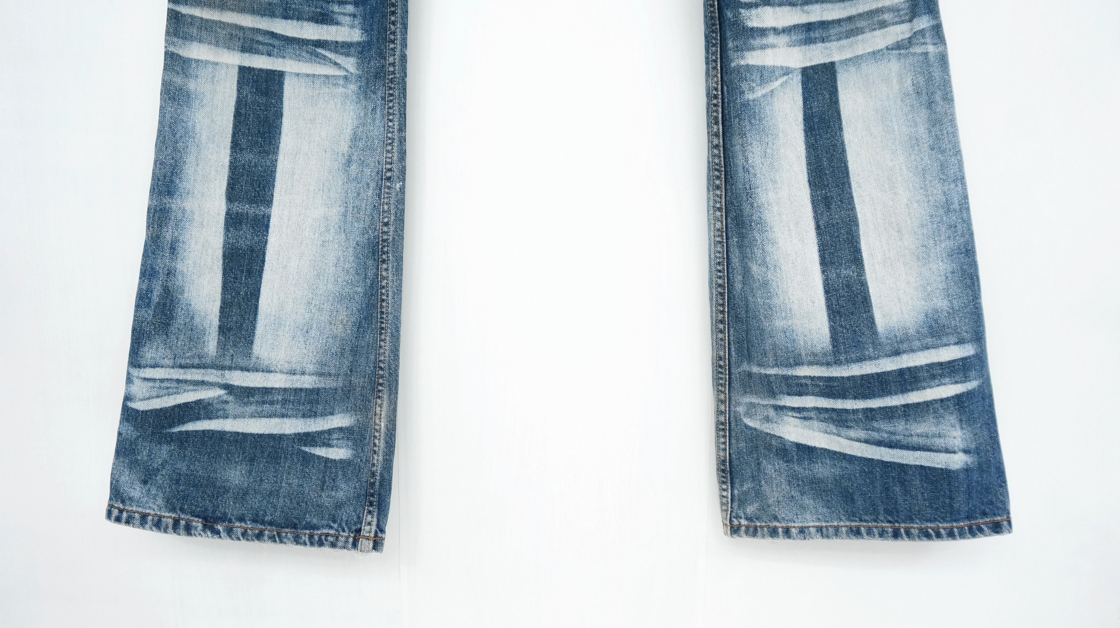 Japanese Brand Dope 🔥 ROOT THREE Acid Wash Distressed Jeans Size US 32 / EU 48 - 10 Thumbnail
