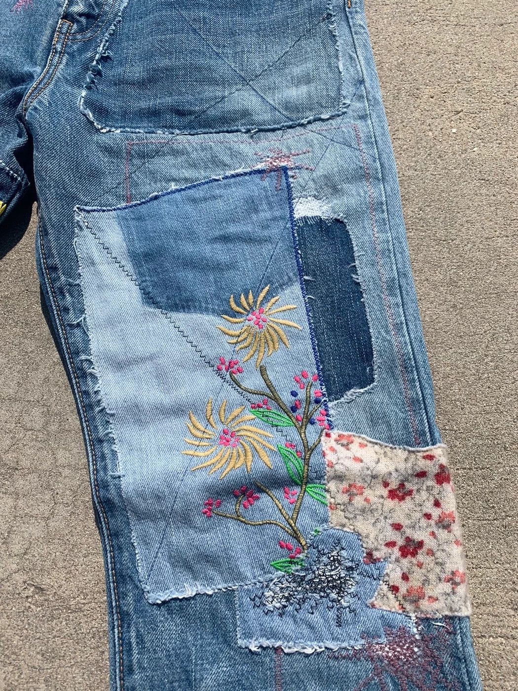 Kapital Kapital Patchwork Jeans GRAIL Size US 34 / EU 50 - 4 Thumbnail