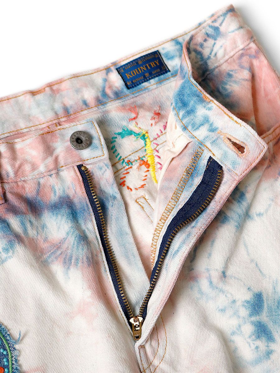 Kapital Kapital 12.5oz Crazy Papillon flared jeans denim tie dye 30 Size US 30 / EU 46 - 13 Thumbnail