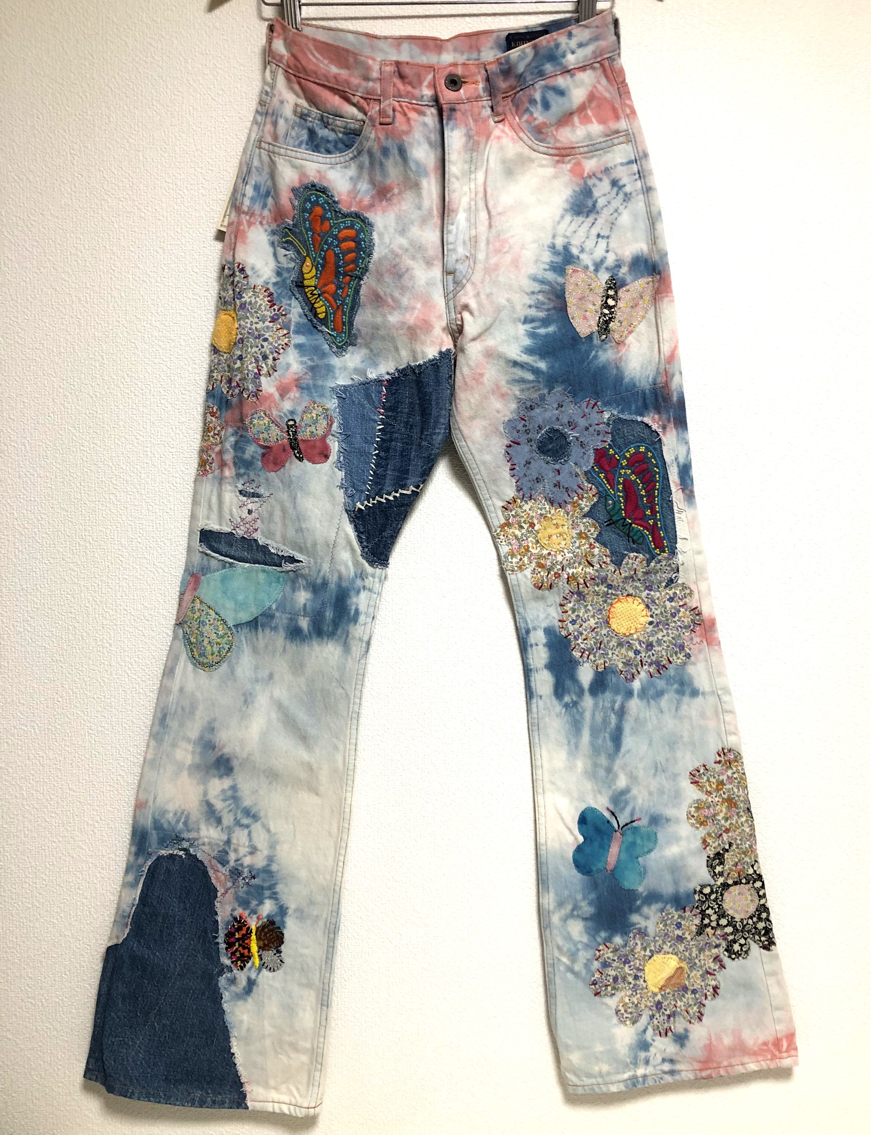 Kapital Kapital 12.5oz Crazy Papillon flared jeans denim tie dye 30 Size US 30 / EU 46 - 1 Thumbnail
