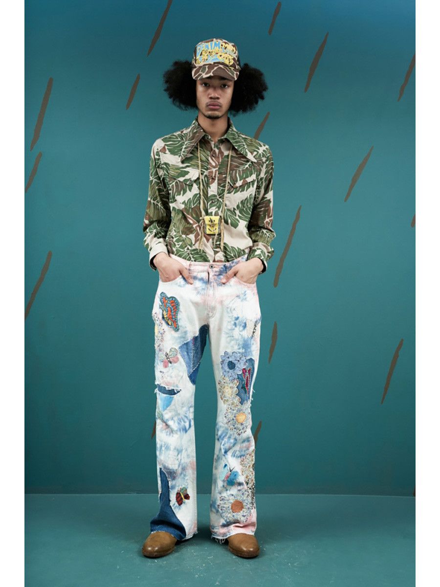 Kapital Kapital 12.5oz Crazy Papillon flared jeans denim tie dye 30 Size US 30 / EU 46 - 16 Thumbnail