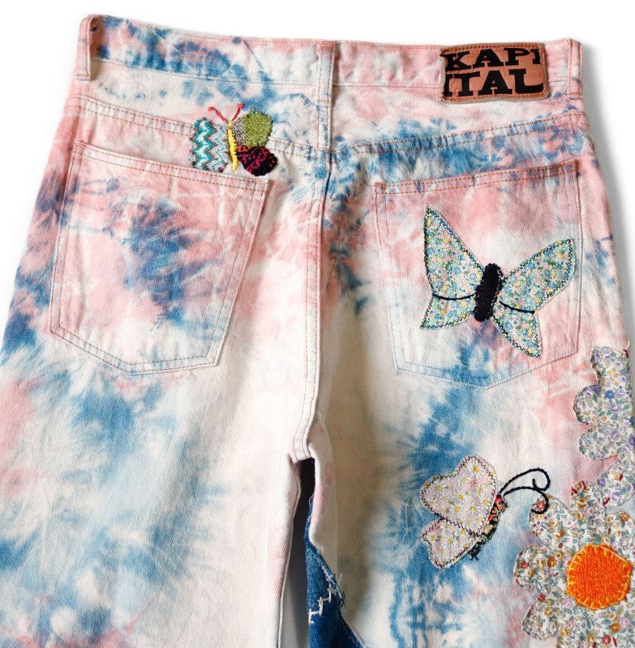 Kapital Kapital 12.5oz Crazy Papillon flared jeans denim tie dye 30 Size US 30 / EU 46 - 14 Thumbnail