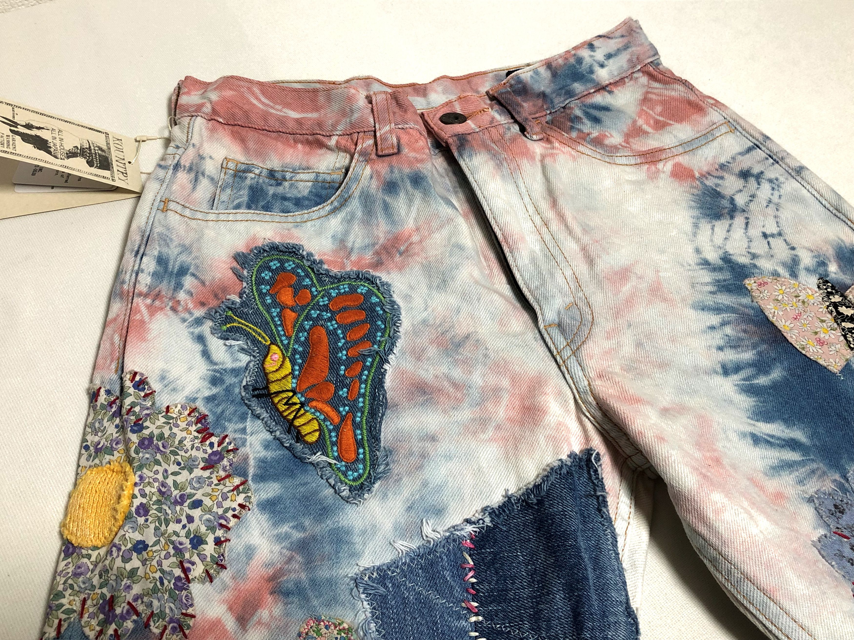 Kapital Kapital 12.5oz Crazy Papillon flared jeans denim tie dye 30 Size US 30 / EU 46 - 3 Thumbnail