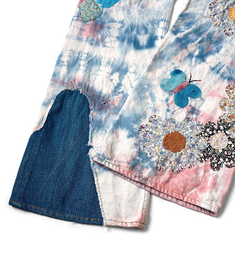 Kapital Kapital 12.5oz Crazy Papillon flared jeans denim tie dye 30 Size US 30 / EU 46 - 15 Thumbnail