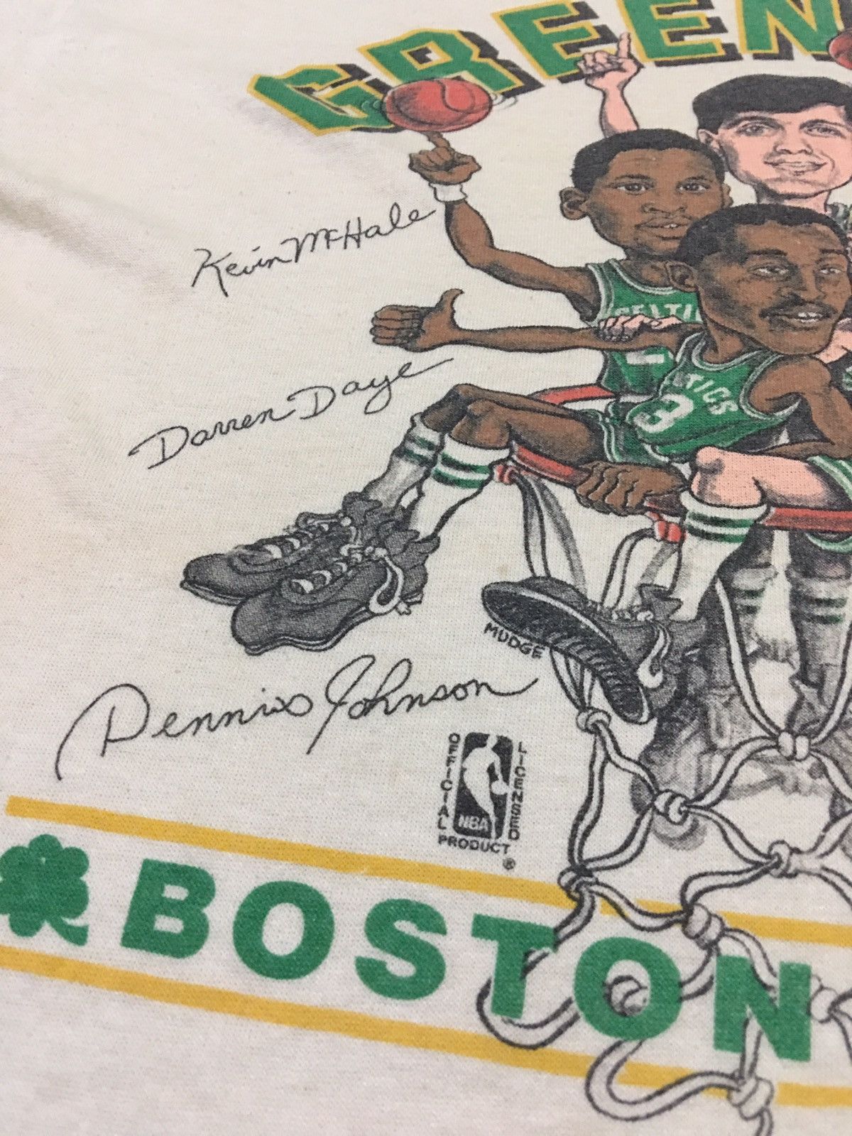 NBA × Vintage Vintage Green Stuff Boston Celtic NBA Shirt Size US XL / EU 56 / 4 - 7 Thumbnail